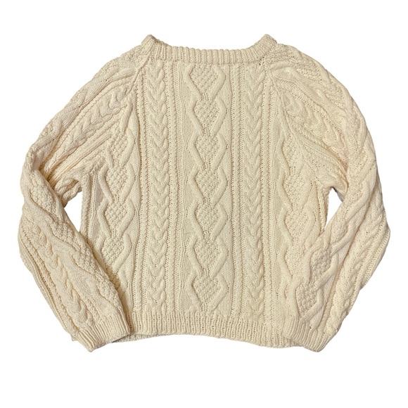 Fisherman Sweater Handmade Cable Knit Men's Large - Picture 3 of 4